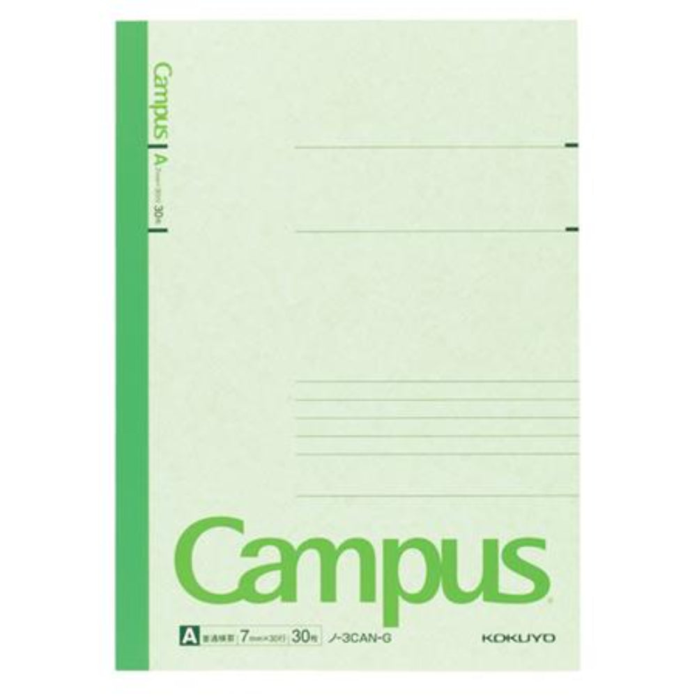 Kokuyo Campus Notebook 5 Colored Cover Semi-B5 Normal-Medium Line 30 Sheets 6mm 7mm ノ-3CAN-B ノ-3CBN-B