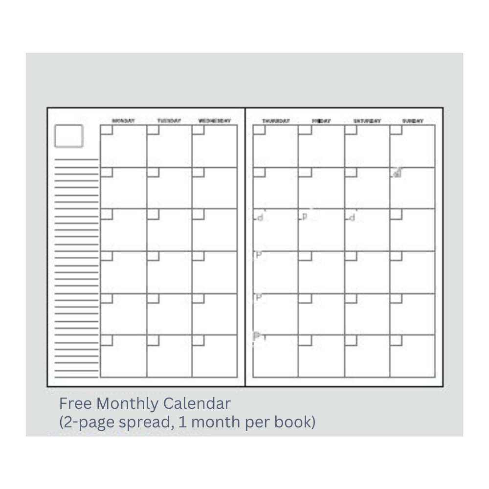 Kokuyo Campus Diary Free Schedule B5|A5|A6 24 Sheets γ-CF3N γ-CF103N γ-CF221N