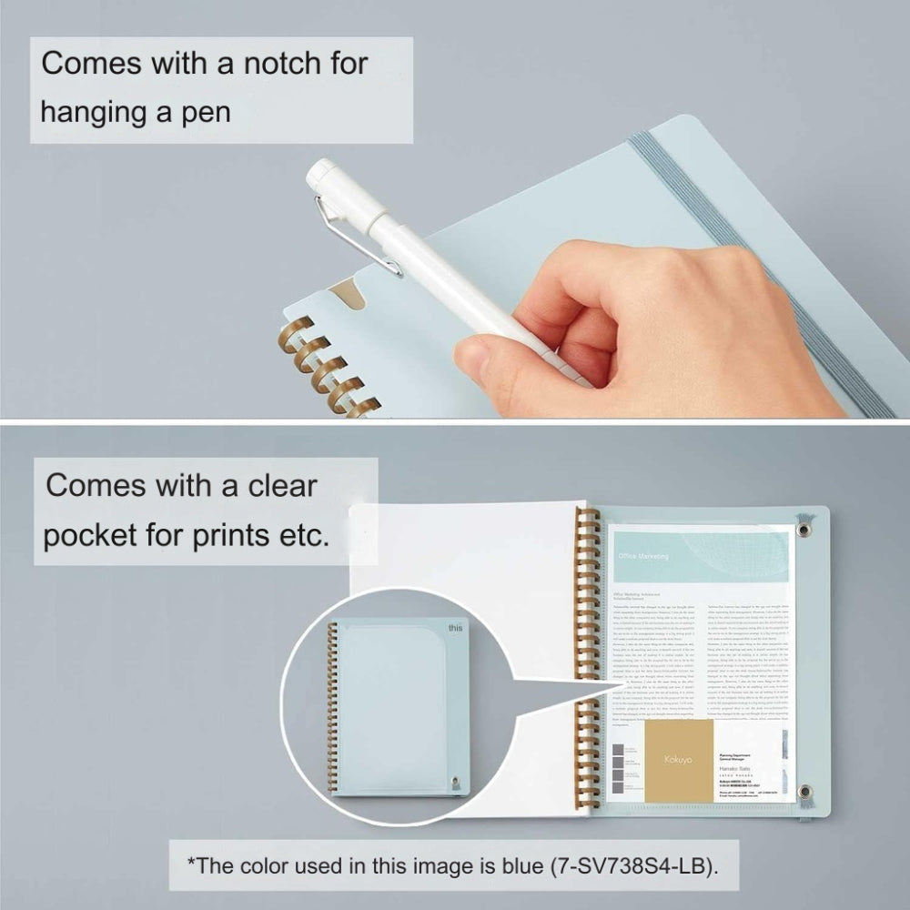 KOKUYO Sooofa Soft Ring Notebook 4 mm) Grid Ruled A5 B6 80 sheets ć¹-SV738S4-DM ć¹-SV738S4-G ć¹-SV738S4-LB