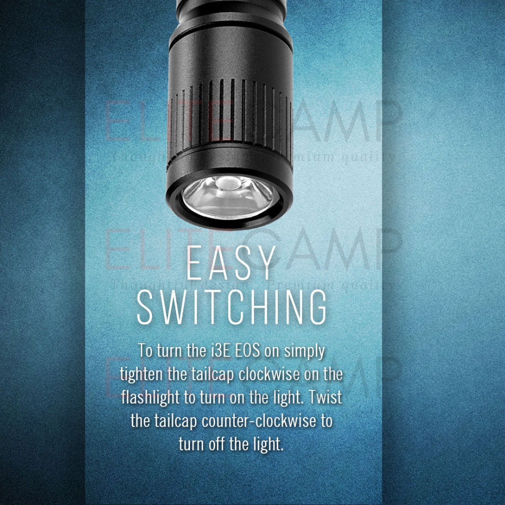 Olight i3E EOS LED Keychain Mono Output Flashlight Torchlight Camping Hiking Compact Torch Flash