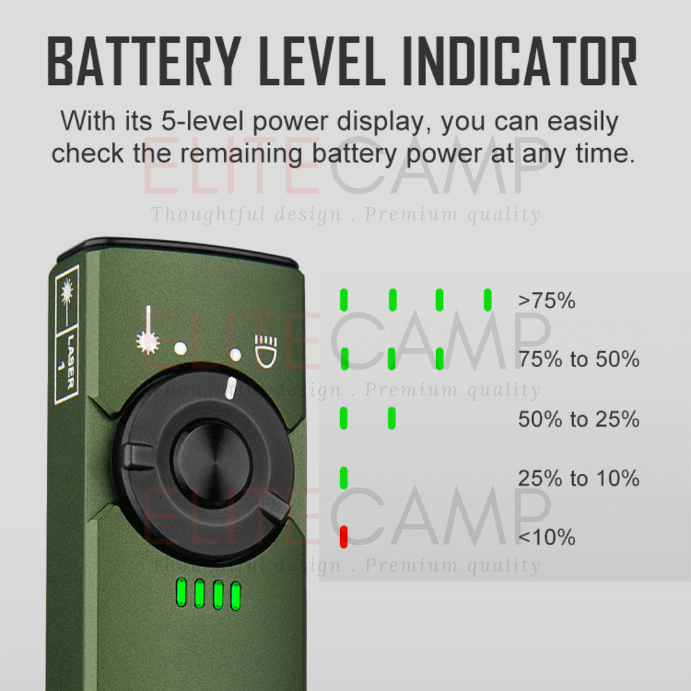 Olight Arkfeld Green Laser & White Light Dual Slim Flashlight Waterproof Torchlight Camping Hiking Compact Torch Flash