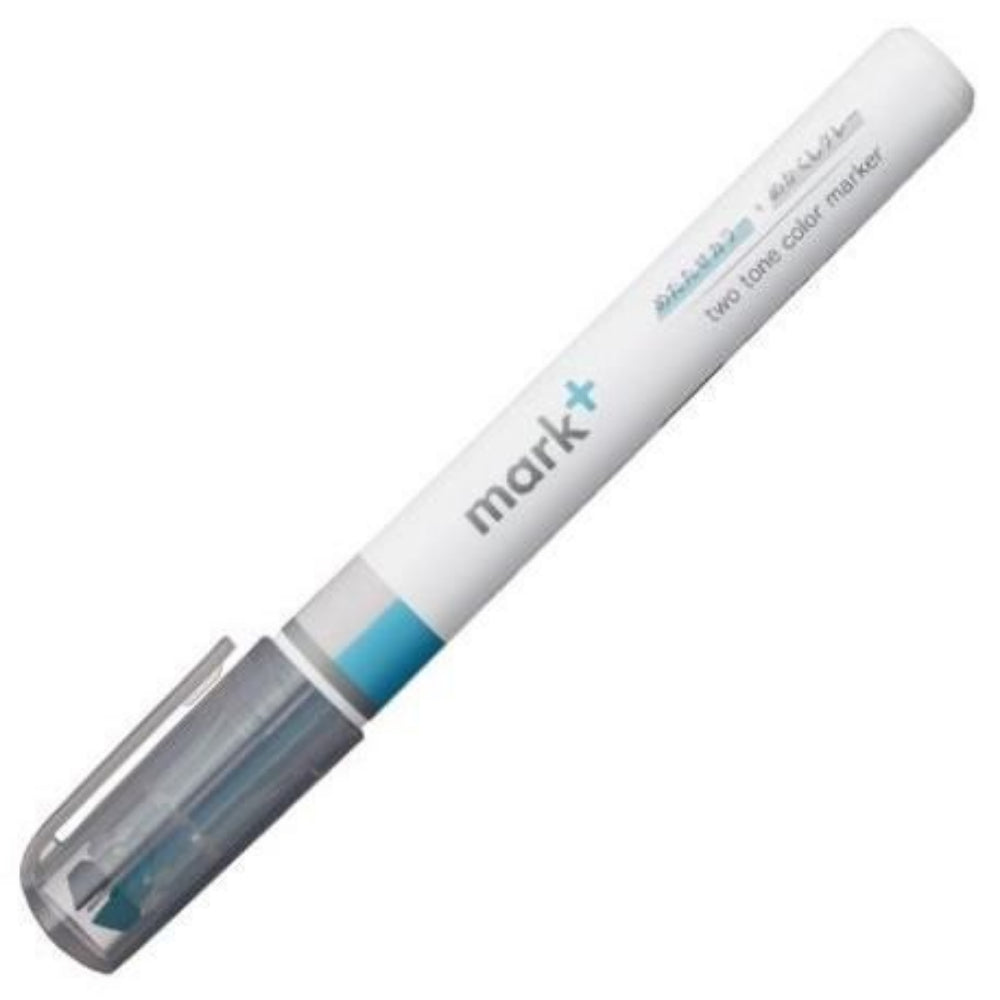 Kokuyo Highlighter Pen 2 Tone Mark Plus Gray Type PM-MT101