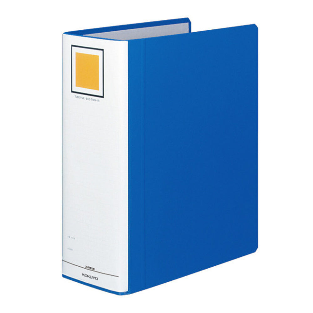 Kokuyo Tube File Eco Twin R A4 Vertical Binding Thickness 50mm Blue Double-sided Pipe File γ-RT630B γ-RT630C γ-RT640B
