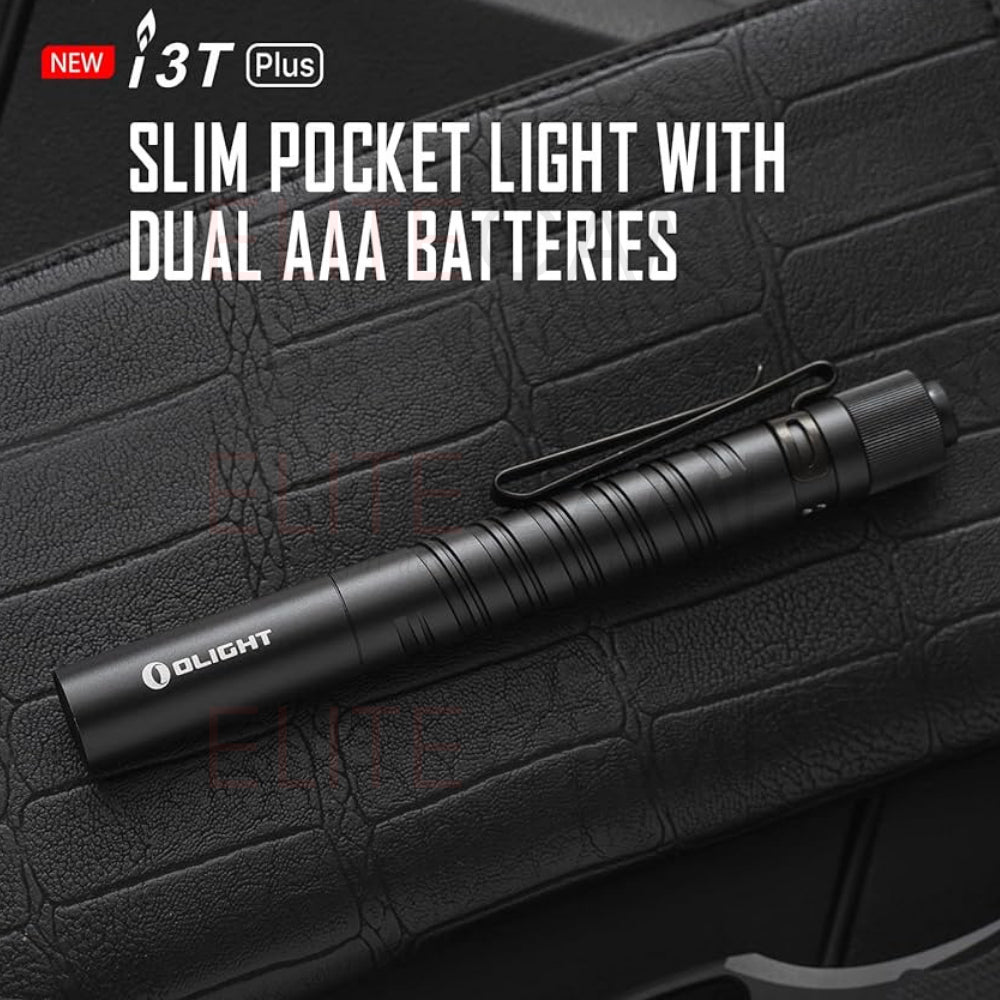 Olight i3T Small Flashlight Dual Outpot Slim EDC Camping Hiking Torchlight Small Portable