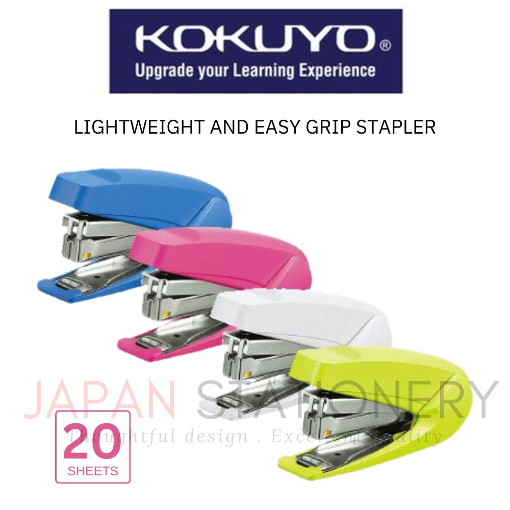 Kokuyo Latchkiss Stapler Lightweight and Easy Grip SL-M72B SL-M72P SL-M72W SL-M72YG