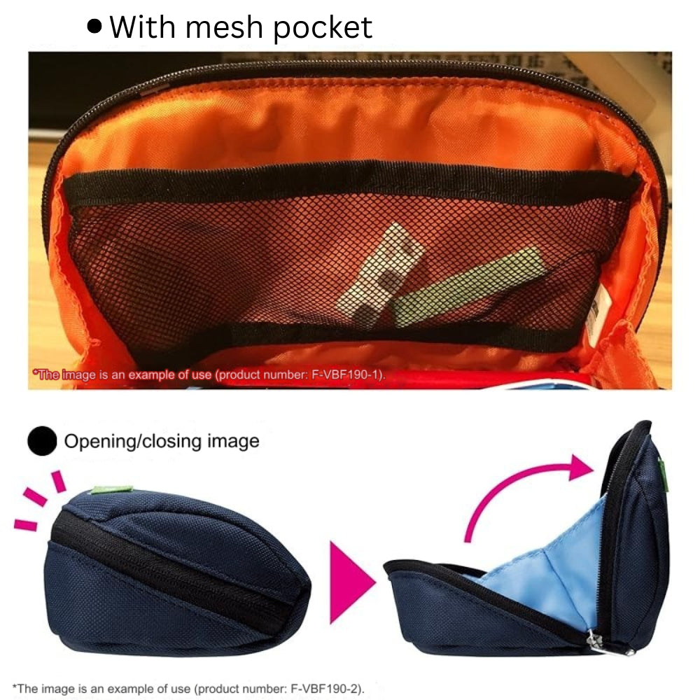 Kokuyo Shellbro Pen Case, Shell-shaped Structure Big Capacity Pencil Case F-VBF190-1
