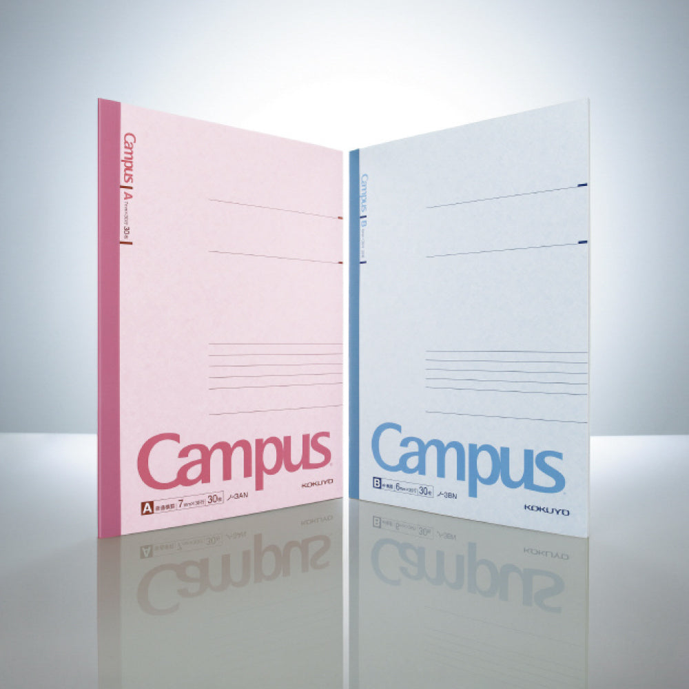 Kokuyo Campus Notebook 5 Colored Cover Semi-B5 Normal-Medium Line 30 Sheets 6mm 7mm ノ-3CAN-B ノ-3CBN-B