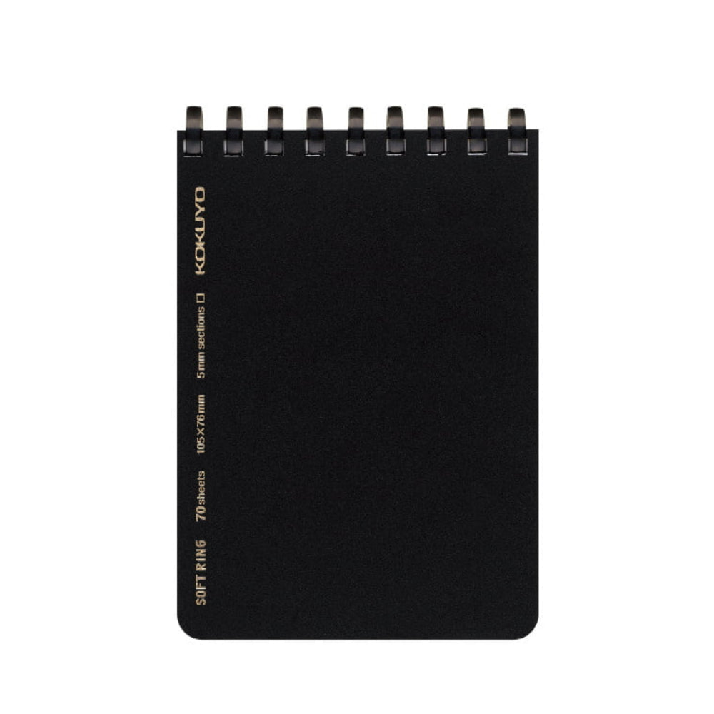 Kokuyo Soft ring Notebook 5mm Grid line A5|A5|B6|A6|A7 Size 70 Sheets ス-SV407B-D ス-SV437B-D ス-SV407S5-D ス-SV437S5-D