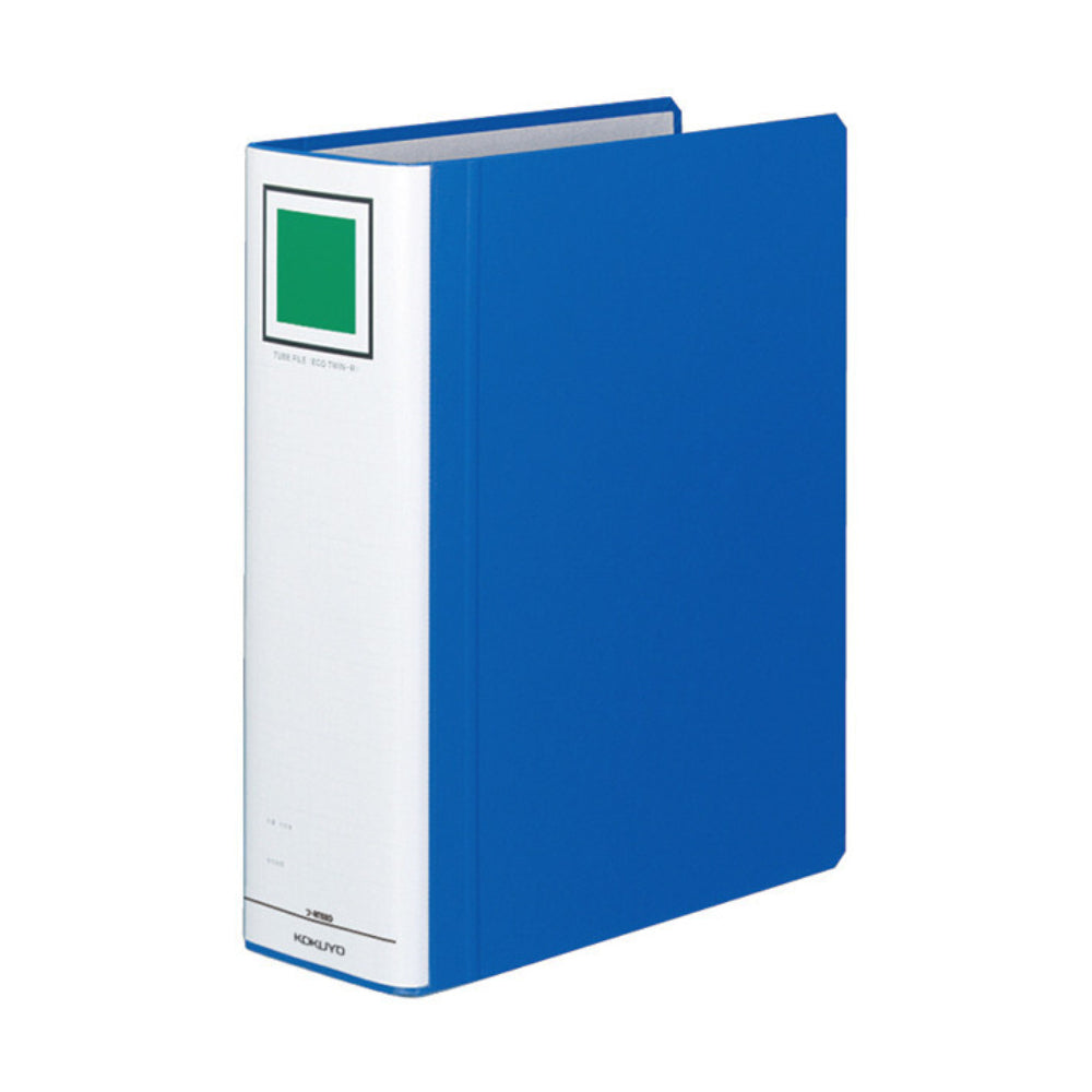 Kokuyo Tube File Eco Twin R A4 Vertical Binding Thickness 50mm Blue Double-sided Pipe File γ-RT630B γ-RT630C γ-RT640B