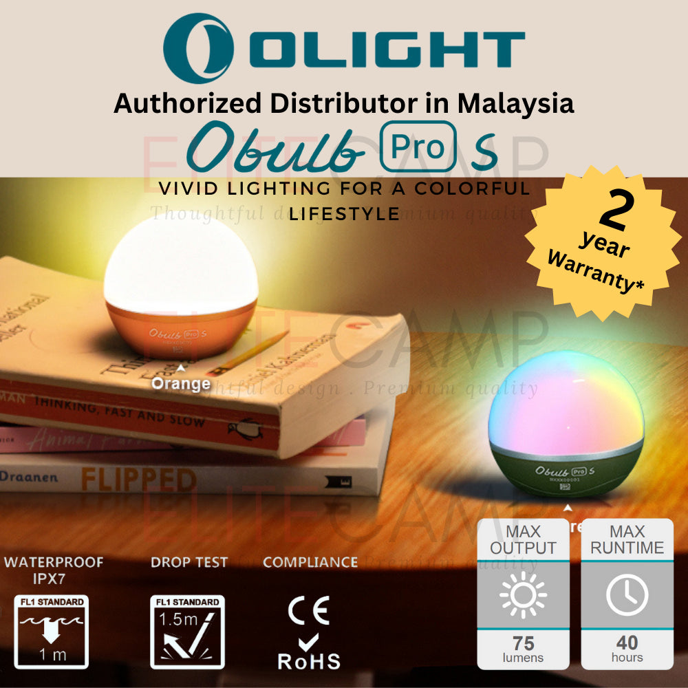 Olight Obulb Pro S Multi-Color Wireless Bulb Light Camping Portable Waterproof Sleeping Night light