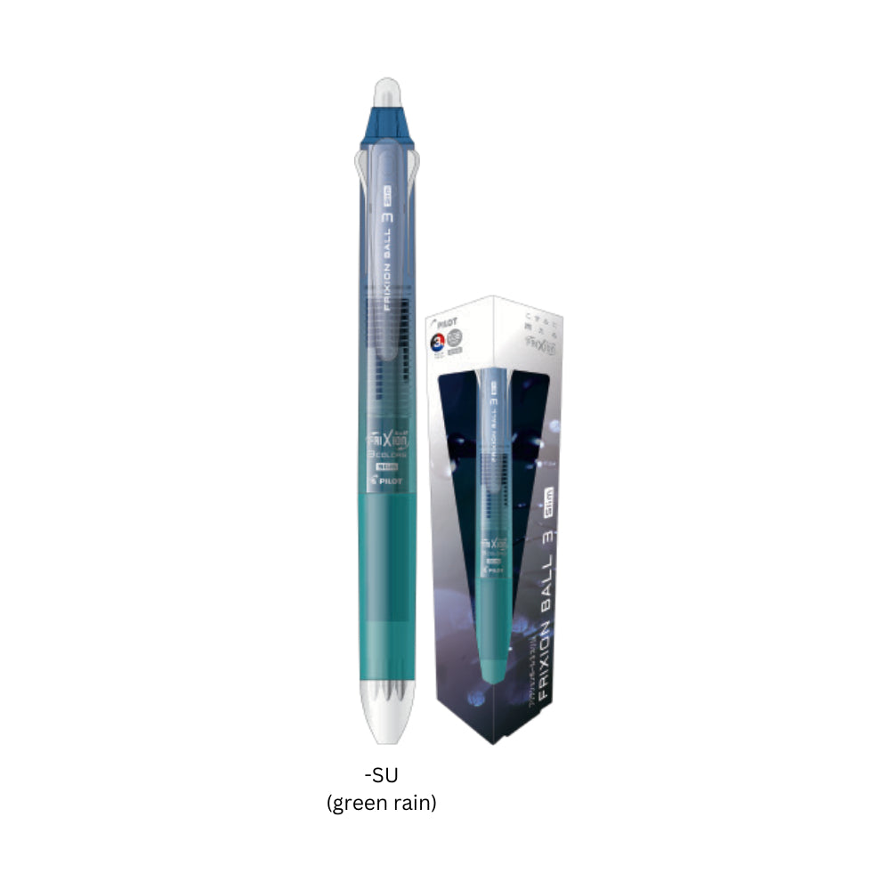 Limited Edition Pilot Frixion Ball3 Slim Tri-color Pen Erasable 0.38mm