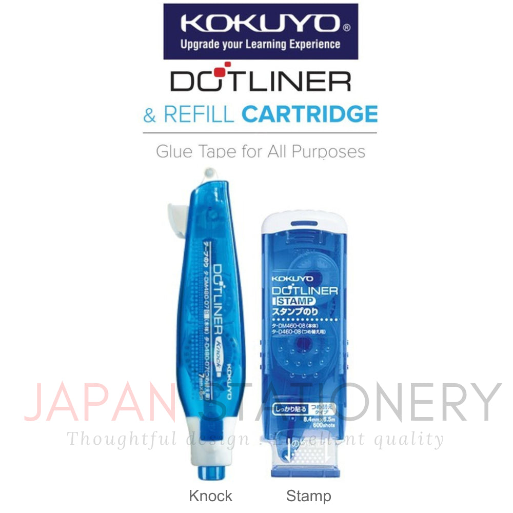 KOKUYO Dotliner Glue Tape Knock, Stamp (refill or tape set) TA-DM480-07NB D480-07N DM480-07NP DM460-08