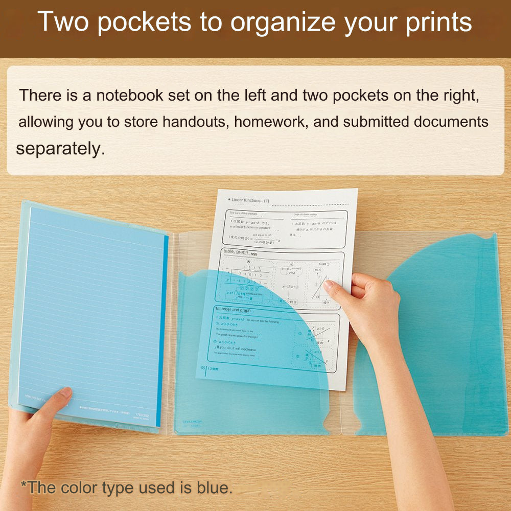 Kokuyo Campus Cover Notebook (with print storage pocket) γ-623A-B γ-623A-Y γ-621AN-B