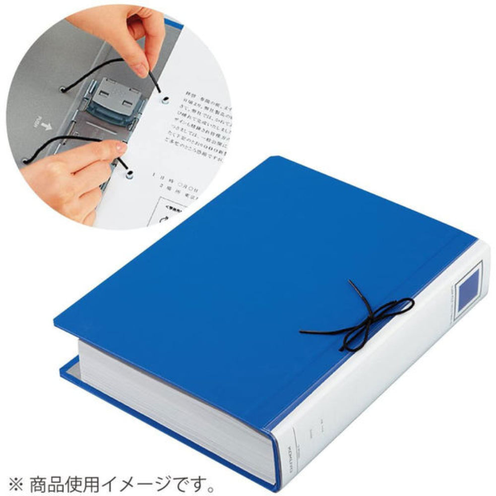 Kokuyo Tube File Eco Twin R A4 Vertical Binding Thickness 50mm Blue Double-sided Pipe File γ-RT630B γ-RT630C γ-RT640B