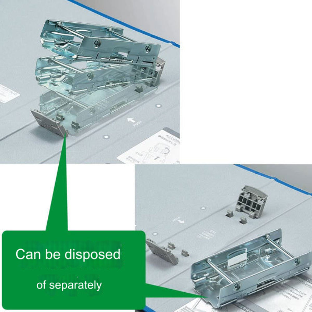 Kokuyo Tube File Eco Twin R A4 Vertical Binding Thickness 50mm Blue Double-sided Pipe File γ-RT630B γ-RT630C γ-RT640B