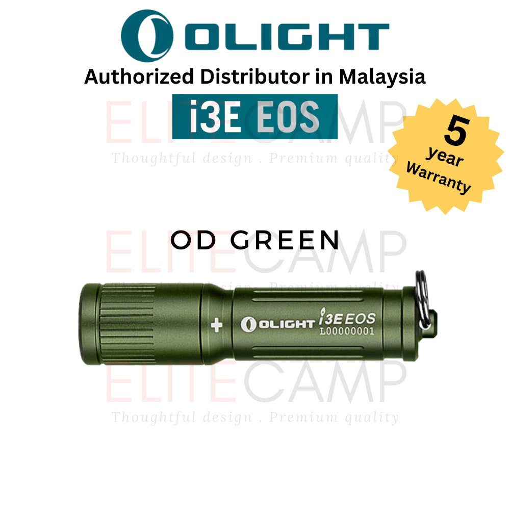 Olight i3E EOS LED Keychain Mono Output Flashlight Torchlight Camping Hiking Compact Torch Flash