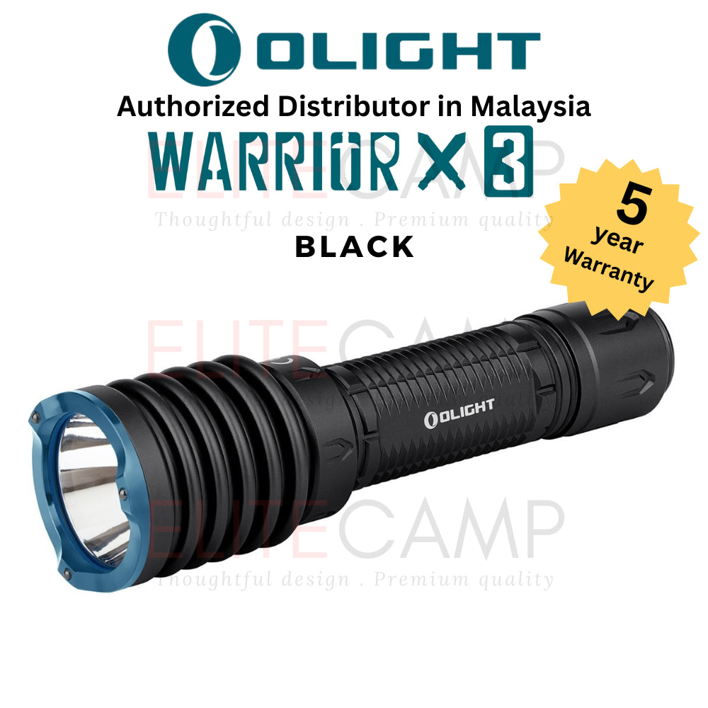 Olight Warrior X3 Rechargeable Tactical Flashlight Waterproof Torchlight Camping Hiking Compact Torch Flash