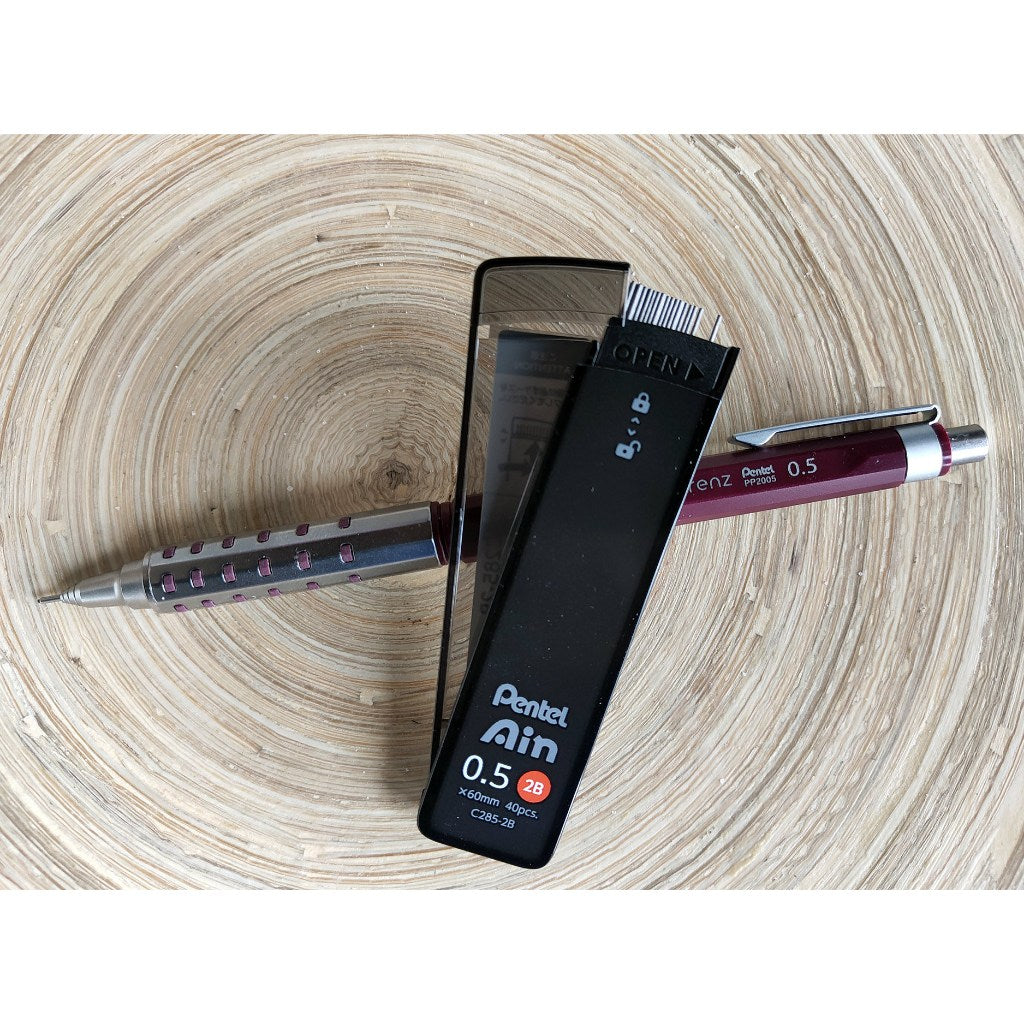 Japan Pentel Ain Mechanical Pencil Lead 0.2/0.3/0.4/0.5/0.7/0.9/1.3 mm