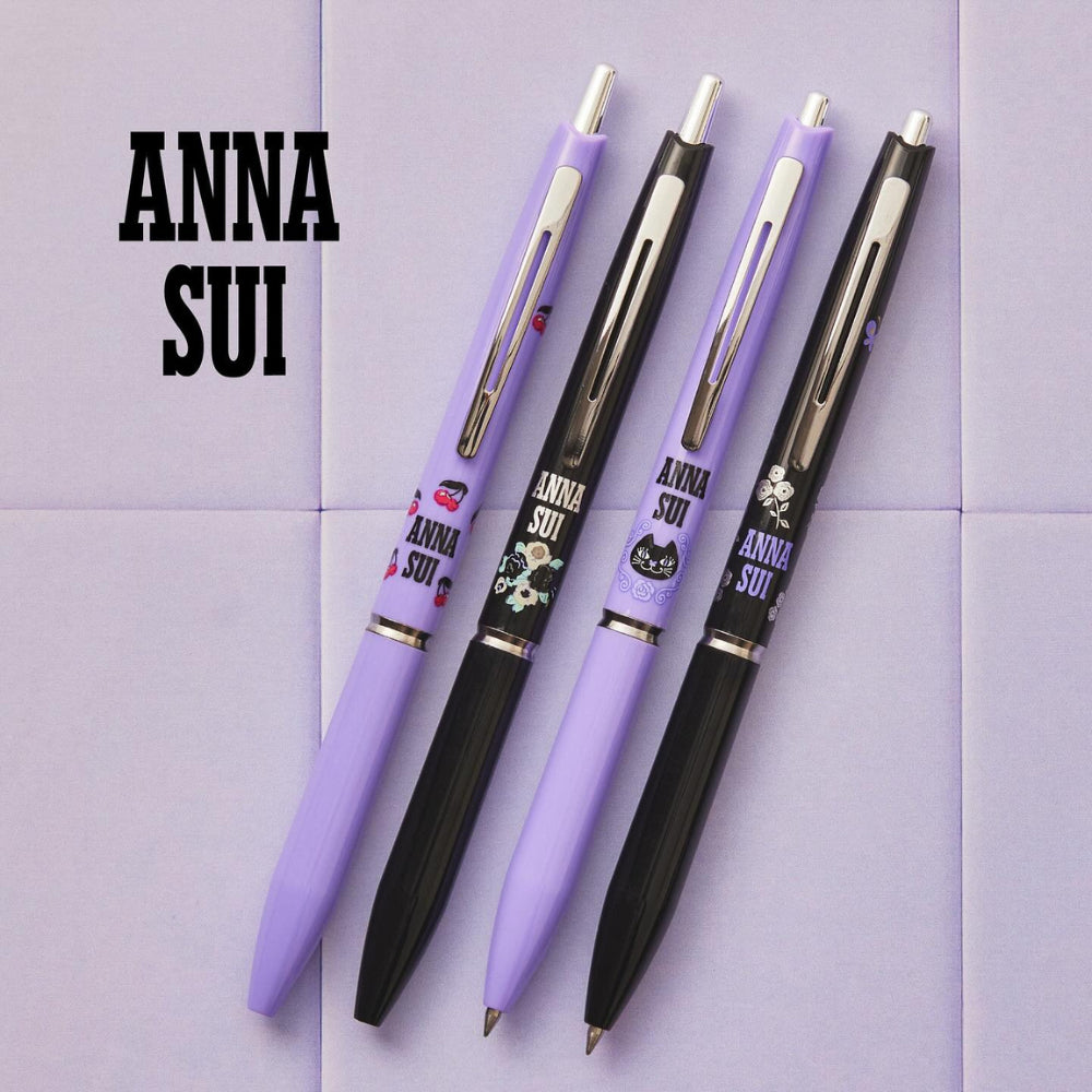 Limited Edition Anna Sui x Acro Collaboration Oil-based Ballpoint Pen SIlver Line Gold Line (0.5mm)