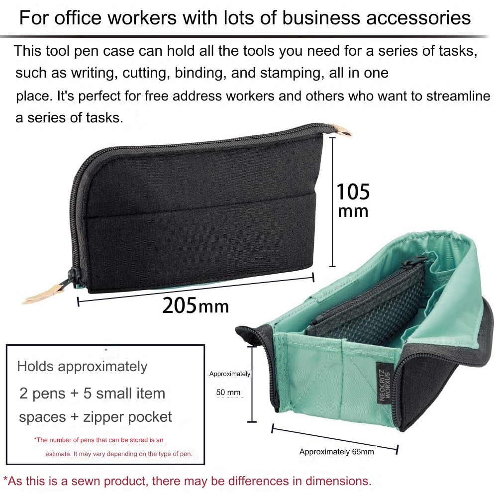 Kokuyo Pen Case Neo Critz Worksus Stationery Pencil Case Large Capacity F-VBF215B F-VBF215D F-VBF215S
