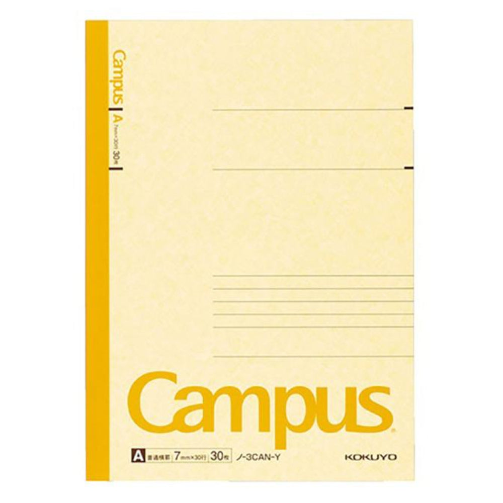 Kokuyo Campus Notebook 5 Colored Cover Semi-B5 Normal-Medium Line 30 Sheets 6mm 7mm ノ-3CAN-B ノ-3CBN-B