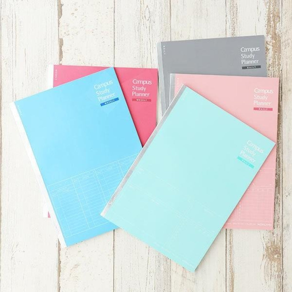 Kokuyo Campus Study Planner Notebook Daily Weekly Ruled B5|A5 γ-Y80MD-G γ-Y80MW-B
