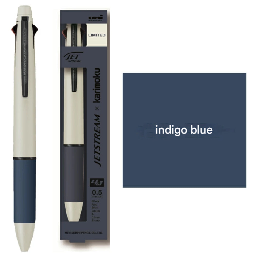 Uni Mitsubishi Jetstream × Karimoku Multi-functional 4&1 Ballpoint Pen Limited Edition MSXE5KF05.CGB MSXE5KF05.CGG