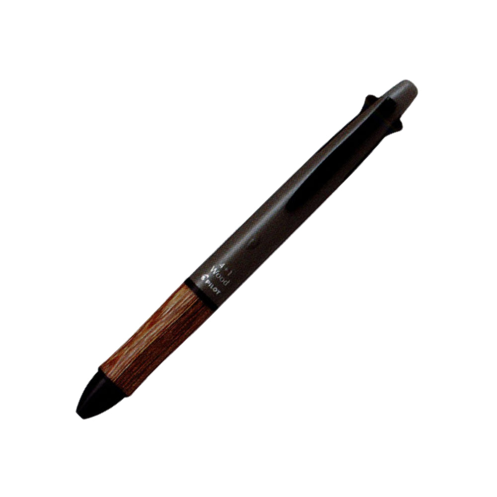 Pilot 4+1 Wood-earth Color Ballpoint Pen 5mm BH41FW-155-RL BH41FW-155-MG BH41FW-155-SBE BH41FW-155-OP
