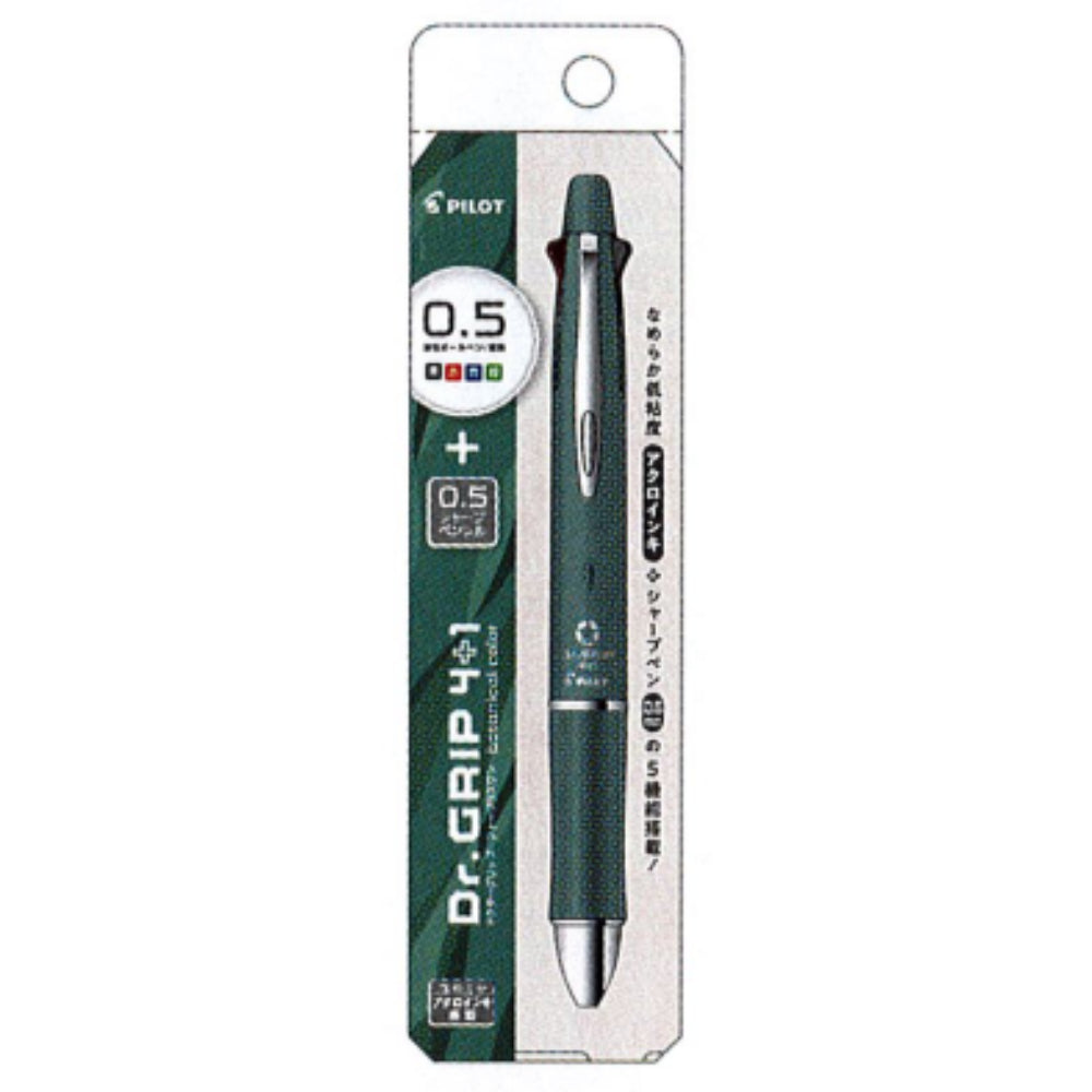 Pilot Dr. GRIP 4+1 Botanical Color Ballpoint Pen 5mm BH41DG-155-AL BH41DG-155-SG BH41DG-155-CW BH41DG-155-LBE BH41DG-155