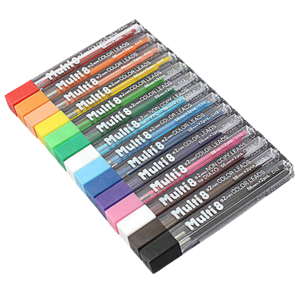 Pentel Art Multi 8 Mechanical Pencil Refill Leads 0.2mm CH2-A CH2-B CH2-C CH2-D CH2-E CH2-F CH2-G CH2-H CH2-K CH2-P