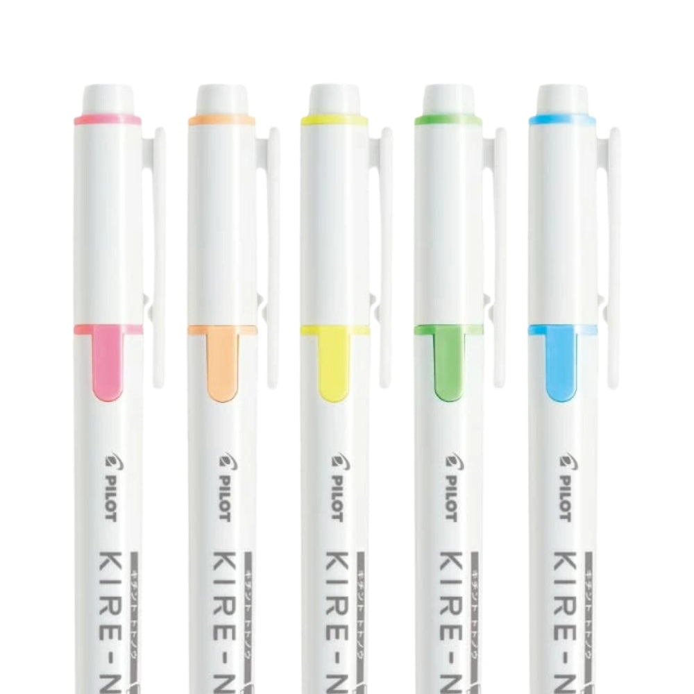 Pilot Kire-Na Marker Pen 5-Color Set with Ruler Limited Edition SKIWR24-1-5C1 SKIWR24-1-5C2