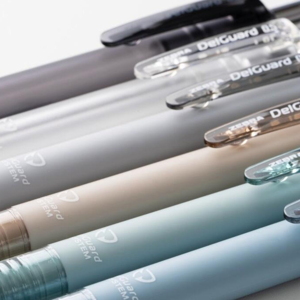 Zebra DelGuard Light Grayish Japan Limited Edition Mechanical Pencil 0.5mm P-MA85-LG-MBL P-MA85-LG-MG P-MA85-LG-MBE