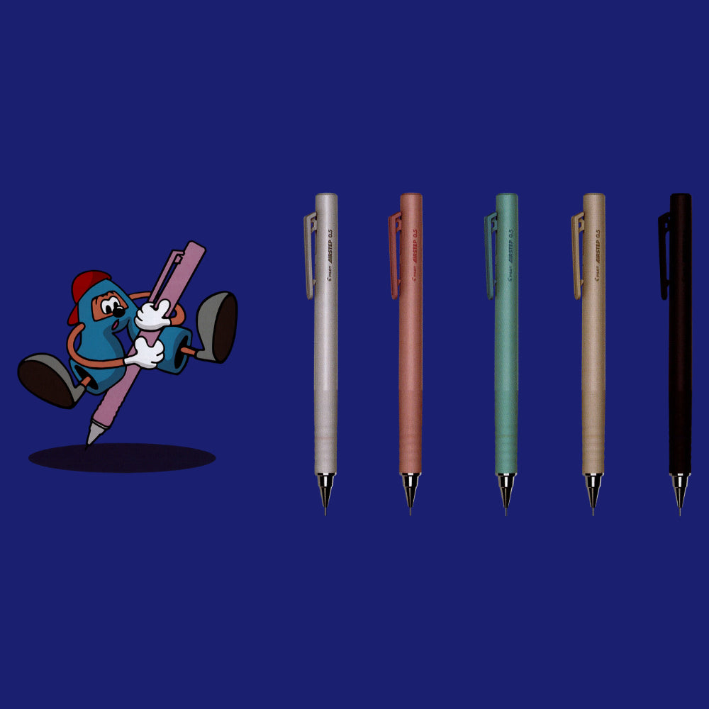 Pilot H AIRSTEP 03 Mechanical Pencil 0.3/0.5mm HAS-13-PKB HAS-13-UBW HAS-13-SDBE HAS-13-SEL HAS-13-DKP HAS-15-PKB HAS-15