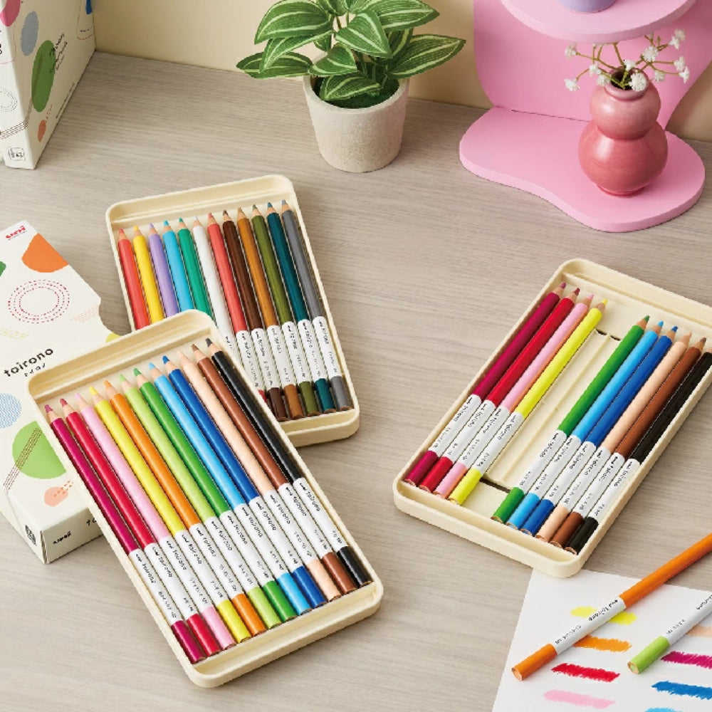 Uni Mitsubishi Toirono Colored Pencils 12 & 24 Colors TR12C TR24C