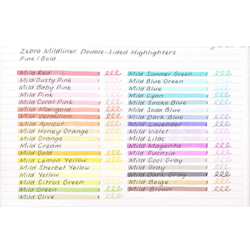 Zebra Mildliner Jujutsu Kaisen LIMITED EDITION Double-Sided Highlighter 4mm/1.0-1.4mm HH4021