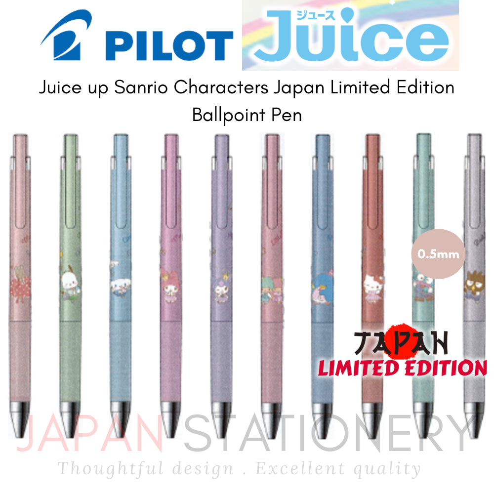 Pilot Juice up Sanrio Characters Japan Limited Edition Ballpoint Pen 0.5mm LJPS5S25-MAB LJPS5S25-PCB LJPS5S25-CNB LJPS5S