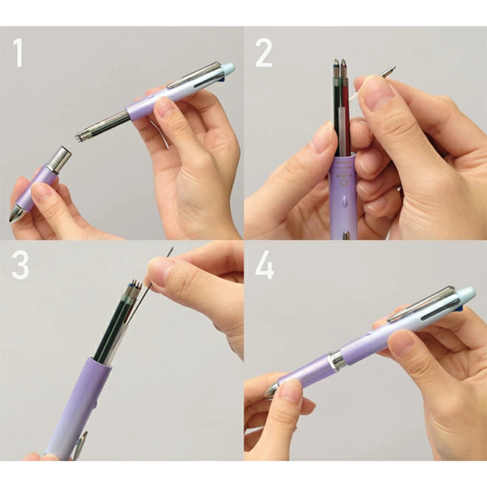 Pilot Dr. GRIP 4+1 Botanical Color Ballpoint Pen 5mm BH41DG-155-AL BH41DG-155-SG BH41DG-155-CW BH41DG-155-LBE BH41DG-155