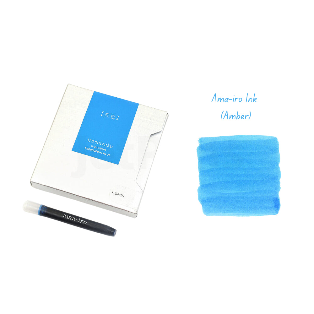 Pilot Iroshizuku Fountain Pen Ink Cartridges Refill (6 Cartridges) 0.8 ml IRF-6S-AS