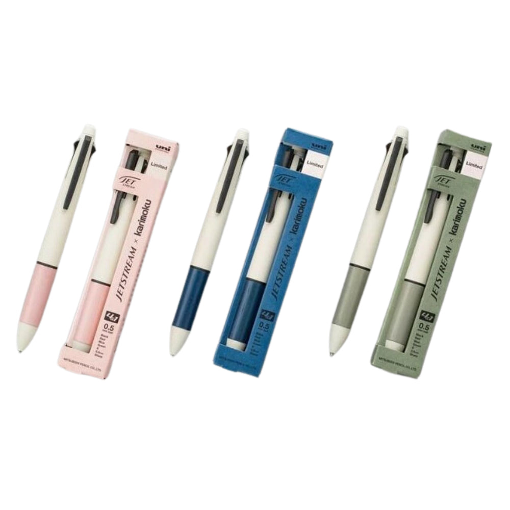 Uni Mitsubishi Jetstream × Karimoku Multi-functional 4&1 Ballpoint Pen Limited Edition MSXE5KF05.CGB MSXE5KF05.CGG