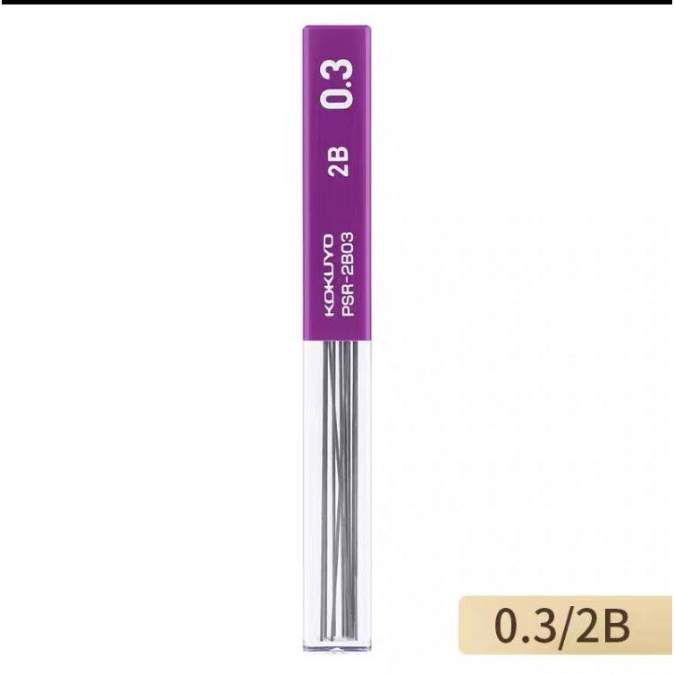 KOKUYO Enpitsu Sharp Mechanical Pencil Lead - HB / B / 2B ( 0.3 / 0.5 / 0.7 / 0.9 / 1.3 mm ) PSR-2B03-1P PSR-B03-1P