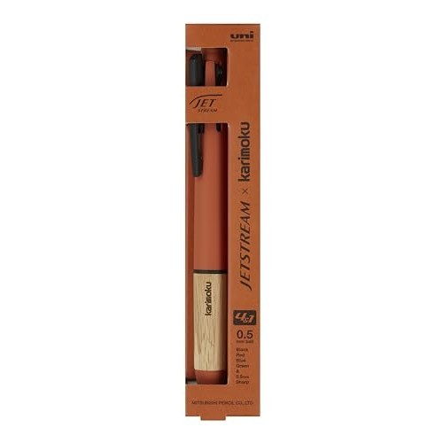Mitsubishi Pencil Jet Stream Karimoku 4&1 Multi-Function Pen Steel 0.5 MSXE5-KF-05