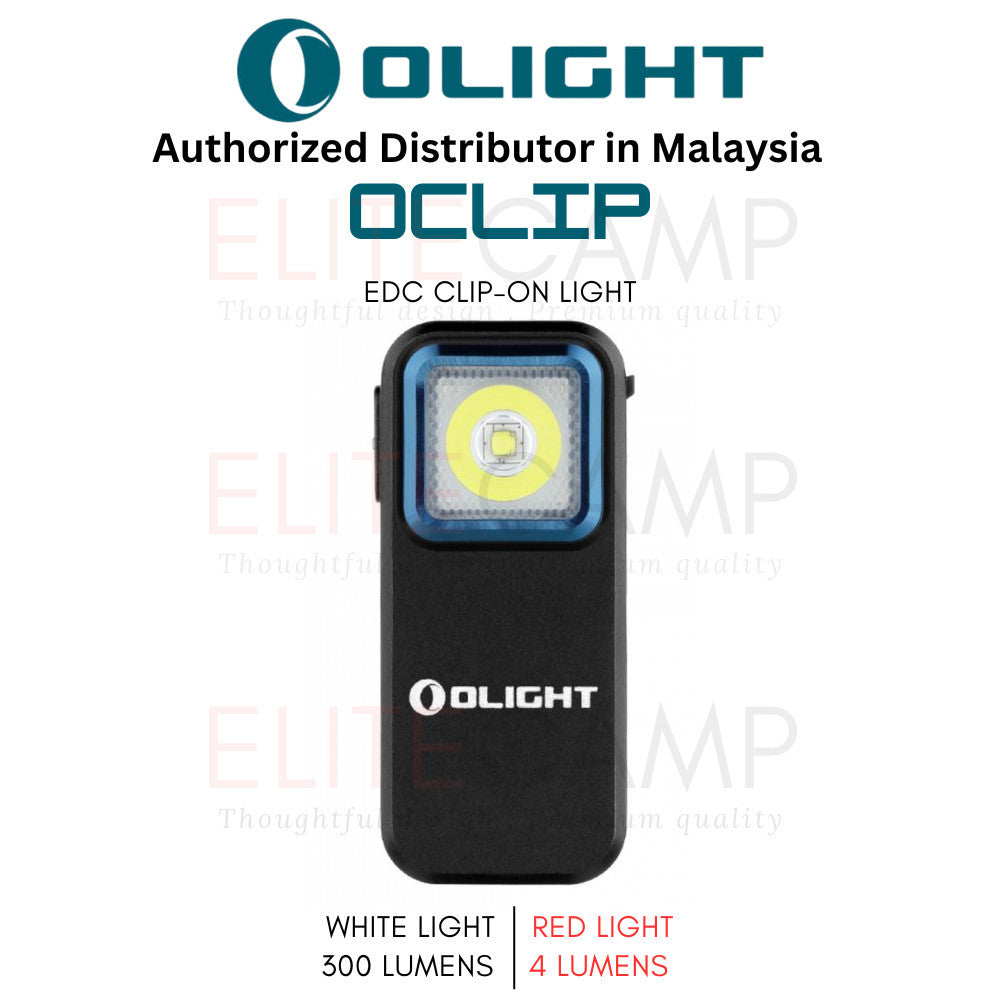 Olight Oclip Rechargable EDC Flashlight White & Red Light