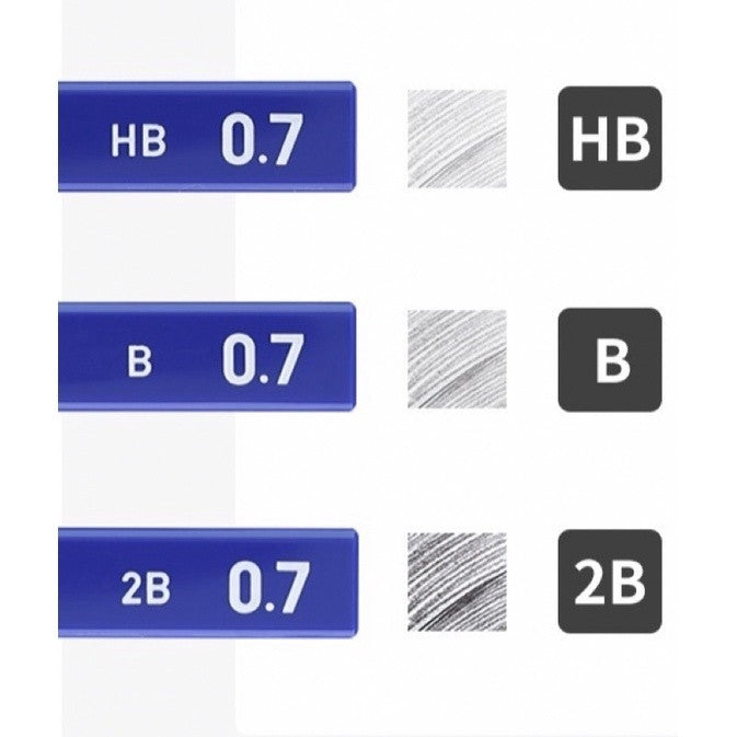 KOKUYO Enpitsu Sharp Mechanical Pencil Lead - HB / B / 2B ( 0.3 / 0.5 / 0.7 / 0.9 / 1.3 mm ) PSR-2B03-1P PSR-B03-1P