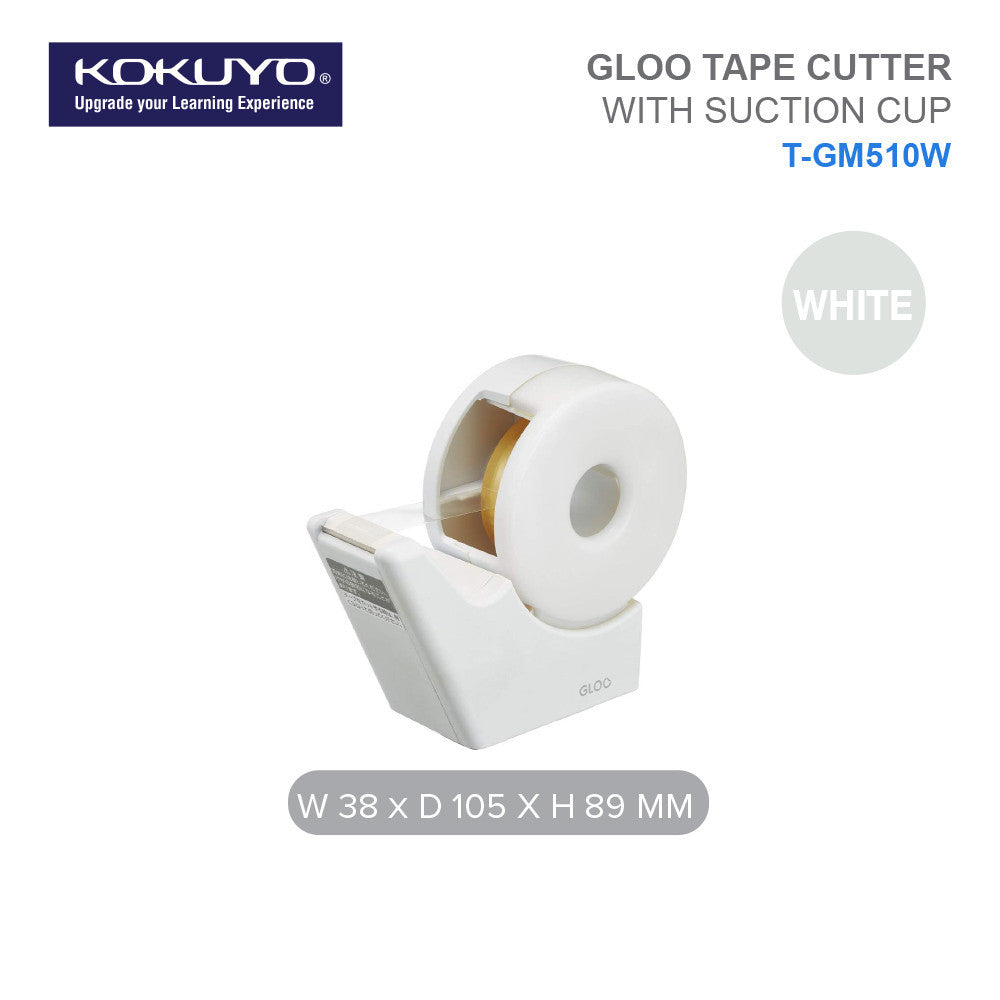 KOKUYO GLOO Tape Dispenser Tape Cutter with Suction Cup Small Large T-GM500NW T-GM510W