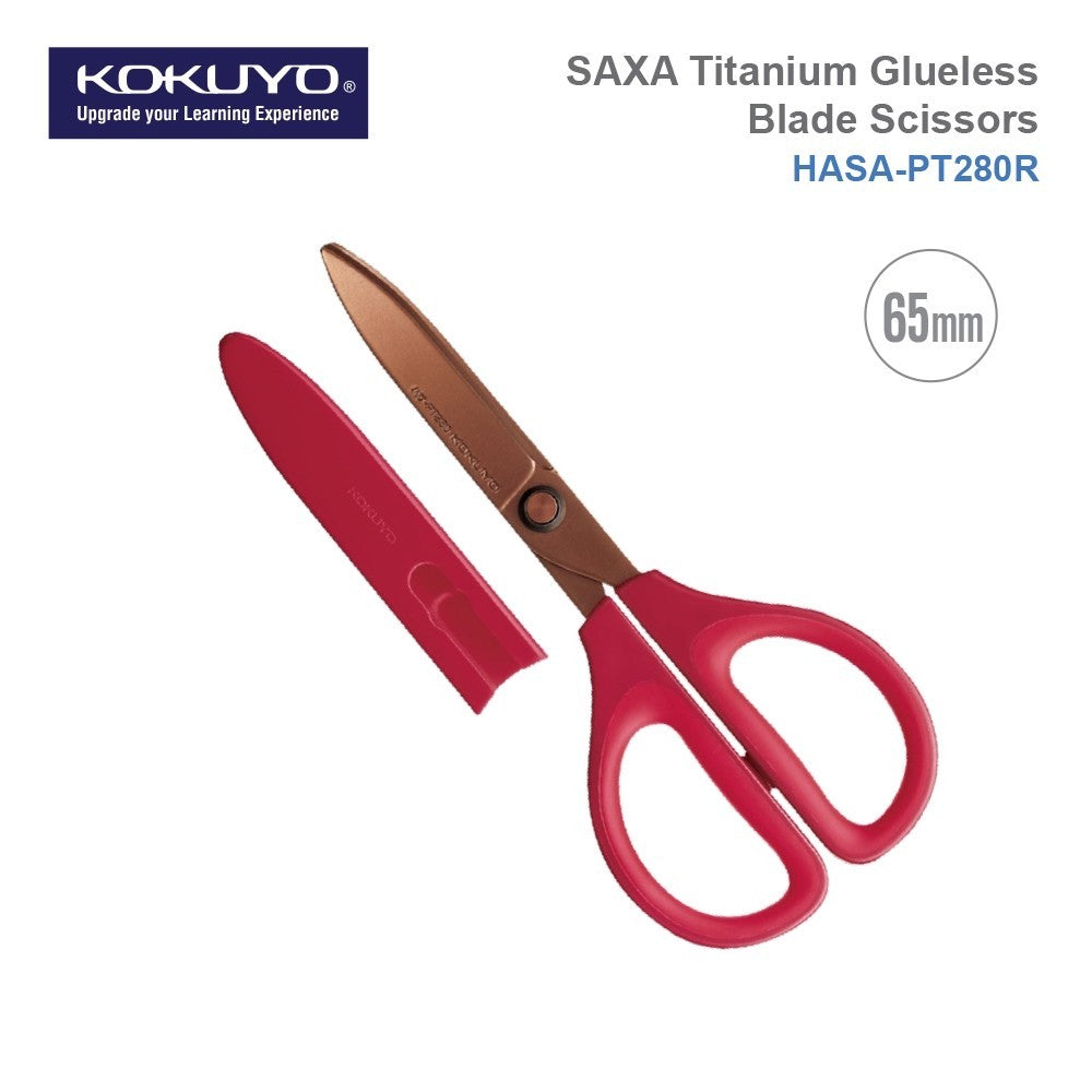 Kokuyo Saxa Titanium Glueless Blade Scissors with Safety Cap HASA-P240D PH240D 240DM