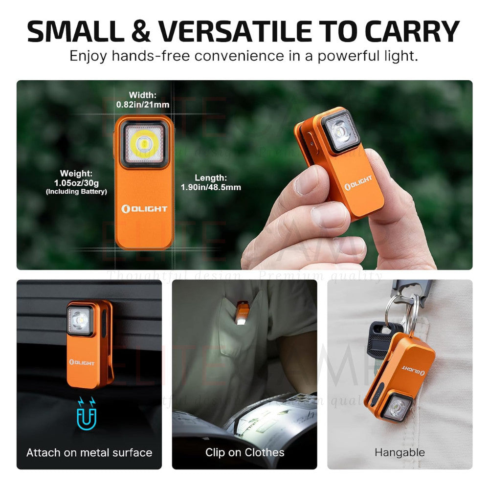 Olight Oclip Rechargable EDC Flashlight White & Red Light