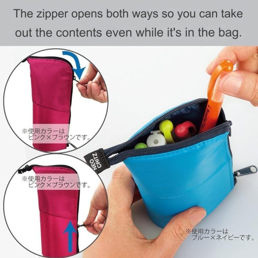 KOKUYO Stand Pen Tool Neo Critz Large Size Pencil Case F-VBF180-1 F-VBF181-1