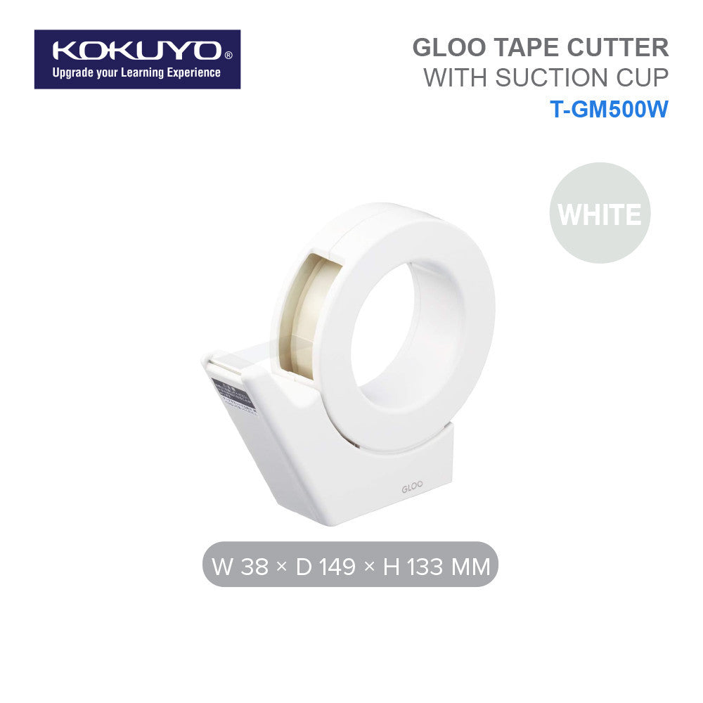 KOKUYO GLOO Tape Dispenser Tape Cutter with Suction Cup Small Large T-GM500NW T-GM510W