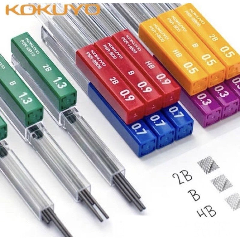 KOKUYO Enpitsu Sharp Mechanical Pencil Lead - HB / B / 2B ( 0.3 / 0.5 / 0.7 / 0.9 / 1.3 mm ) PSR-2B03-1P PSR-B03-1P