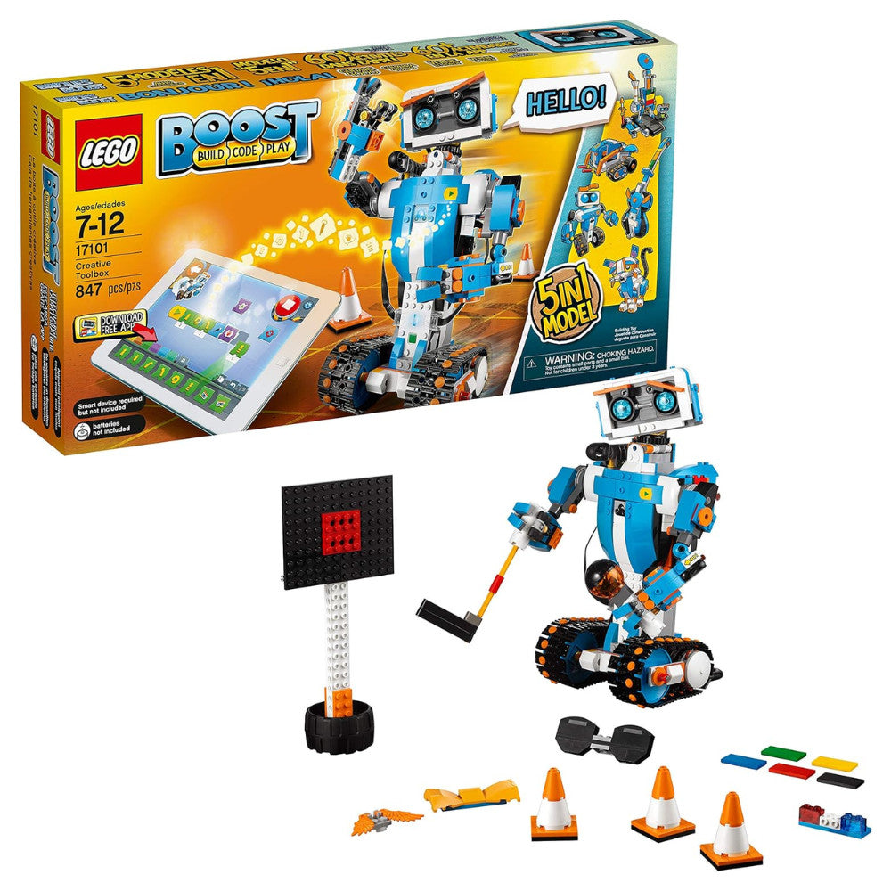 LEGO Boost Creative Toolbox 17101 Fun Robot Building Set and Educational Coding Kit for Kids